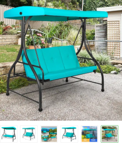 3 Seats Outdoor Swing Hammock