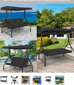 Swing Hammock with Adjustable Tilt Canopy