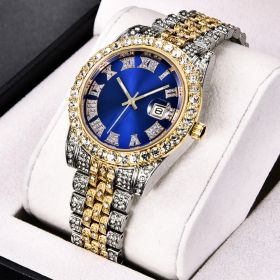 Vintage Quartz Watch Rhinestones Large Dial Steel Band Watch Fancy Women Watches Jewelry Sophisticated And Stylish Ladies Watch