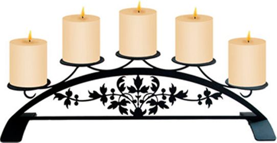 Victorian - Table Top Pillar Candle Holder - C-PLB-173