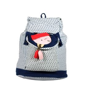 [Lovely Doll] 100% Cotton Fabric Art School Backpack / Outdoor Backpack