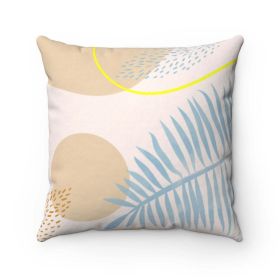 Blue Leaf Cushion Home Decoration Accents - 4 Sizes - 14" x 14"